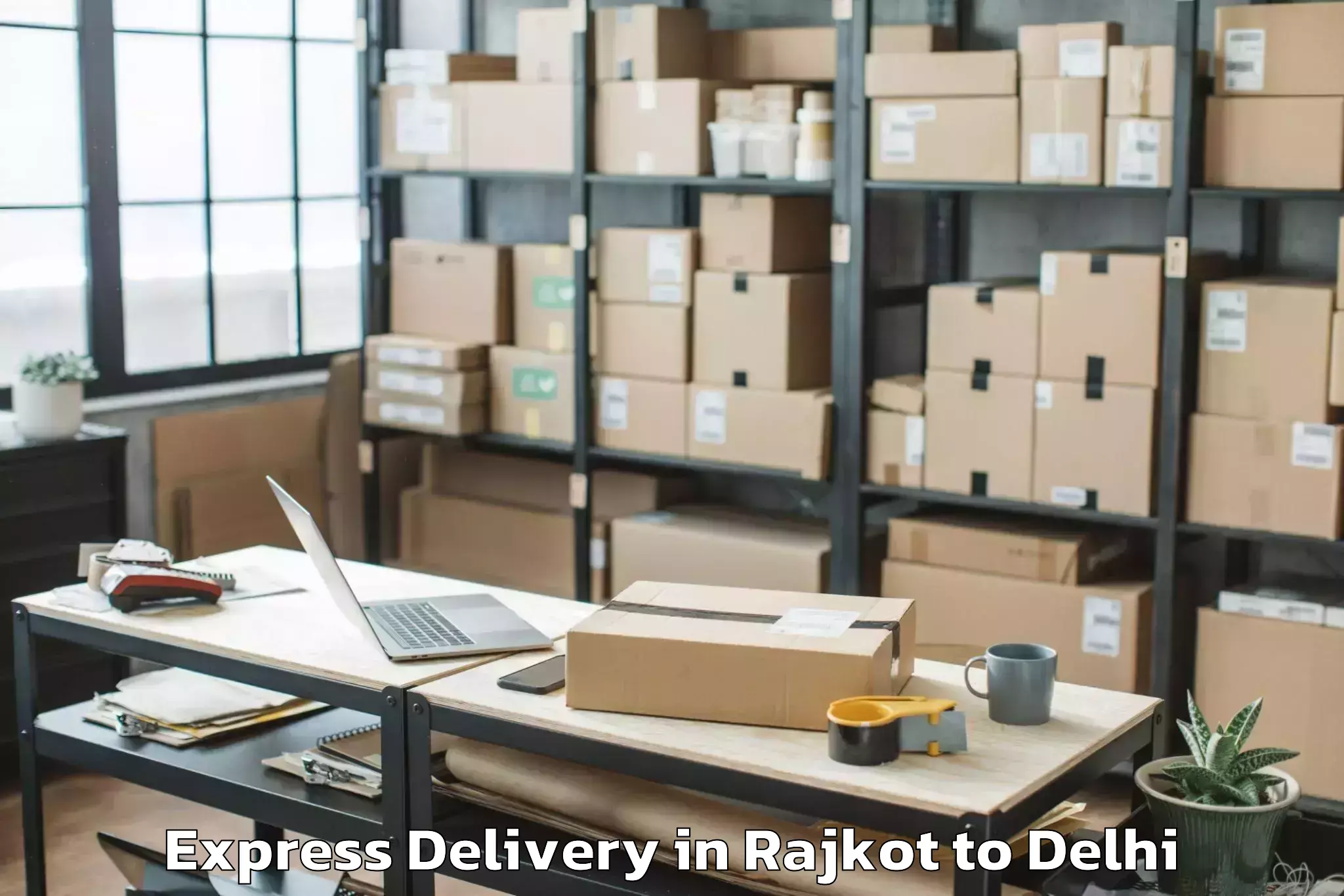 Rajkot to Karol Bagh Express Delivery Booking